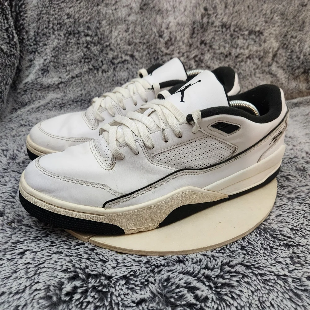 Nike Air Jordan Flight Court Basketball White Sail Black Men's Size 12 - Picture 4 of 9